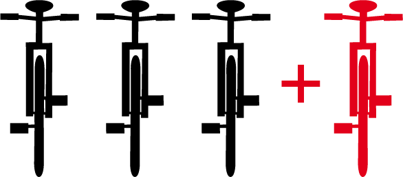 Fahrradträger für Anhängerkupplung